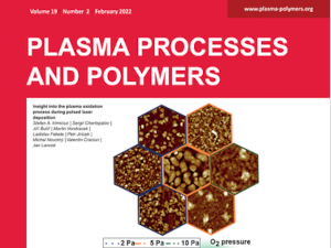 Cercetarea din INFLPR pe coperta Plasma Processes and Polymers
